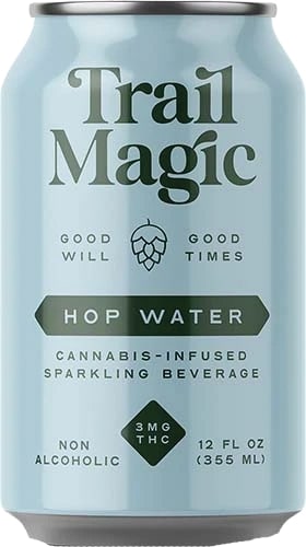 Trail Magic Hop Water cannabis-infused sparkling beverage can, 3mg THC, 12 fl oz