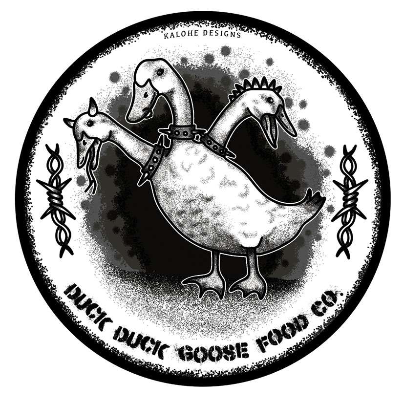 Duck Duck Goose Food Co. circular print