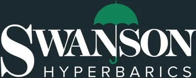 Swanson Hyperbarics logo with a green umbrella icon