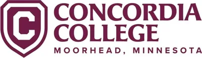Concordia College Moorhead, Minnesota logo with maroon shield
