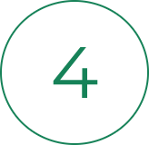 Green number 4 inside a circular outline
