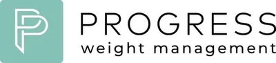 Progress Weight Management logo with teal square icon and sans-serif text