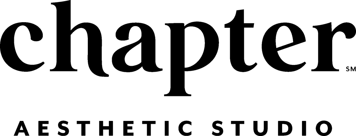 Chapter Aesthetic Studio wordmark in black serif and sans-serif type