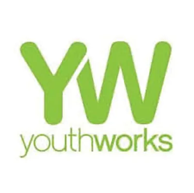 YouthWorks logo with green lettering on white background