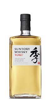 Bottle of Suntory Whisky Toki with Japanese lettering on label