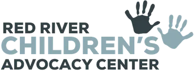 Red River Children's Advocacy Center logo with two handprints