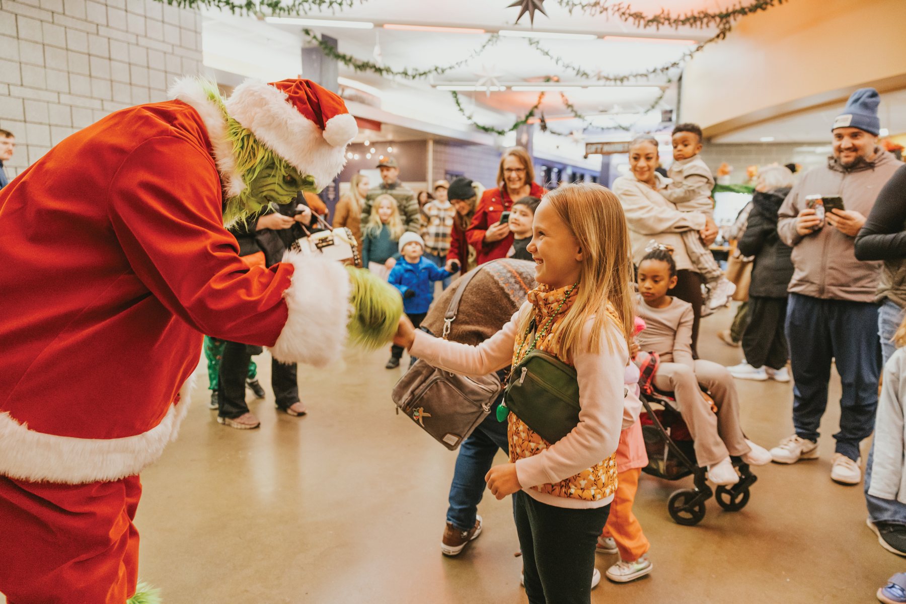 Children and families at a Folkways community event