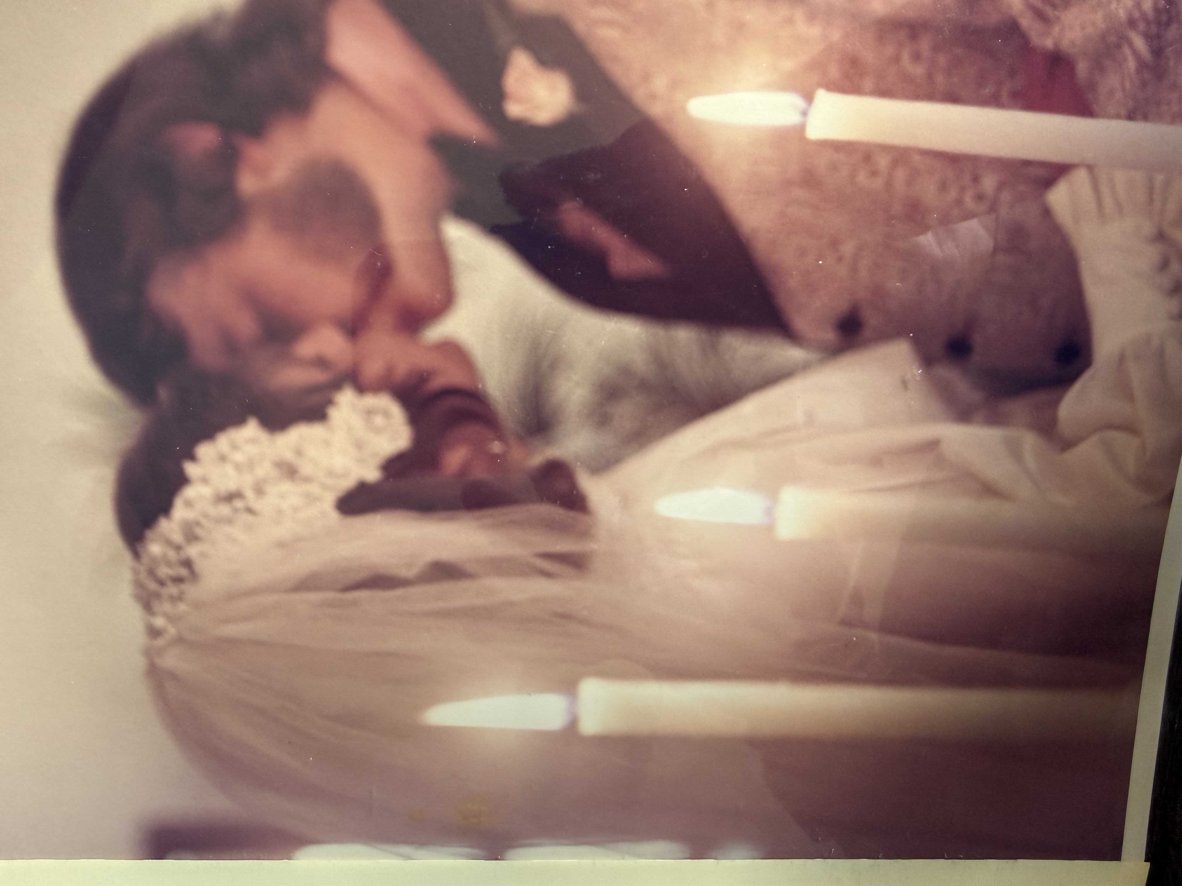 Pam and Wayne Rud sharing a close moment