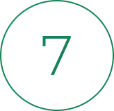 Number 7 inside a green circle