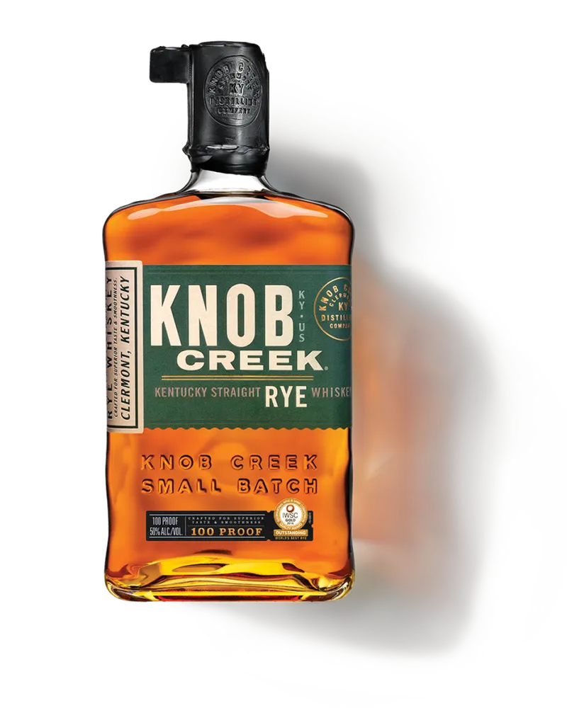 Bottle of Knob Creek Kentucky Straight Rye Whiskey, Small Batch, 100 proof