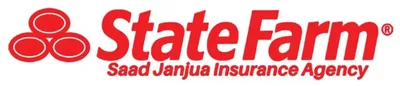 State Farm logo with Saad Janjua Insurance Agency wordmark in red