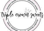 Triple Crown Sweets circular logo with crown icon