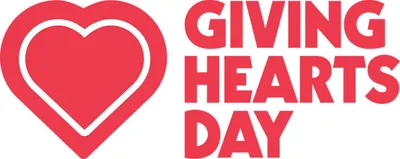 Giving Hearts Day logo with a red heart icon