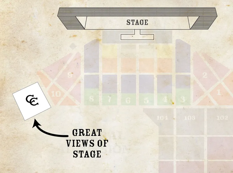 We Fest Seating Chart Map for Bacardi Country Club