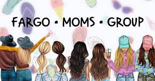 Fargo Moms Group logo with illustrated women seen from behind