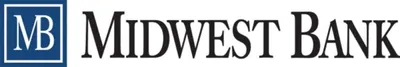 Midwest Bank logo with MB monogram icon