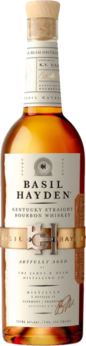 Bottle of Basil Hayden Kentucky Straight Bourbon Whiskey